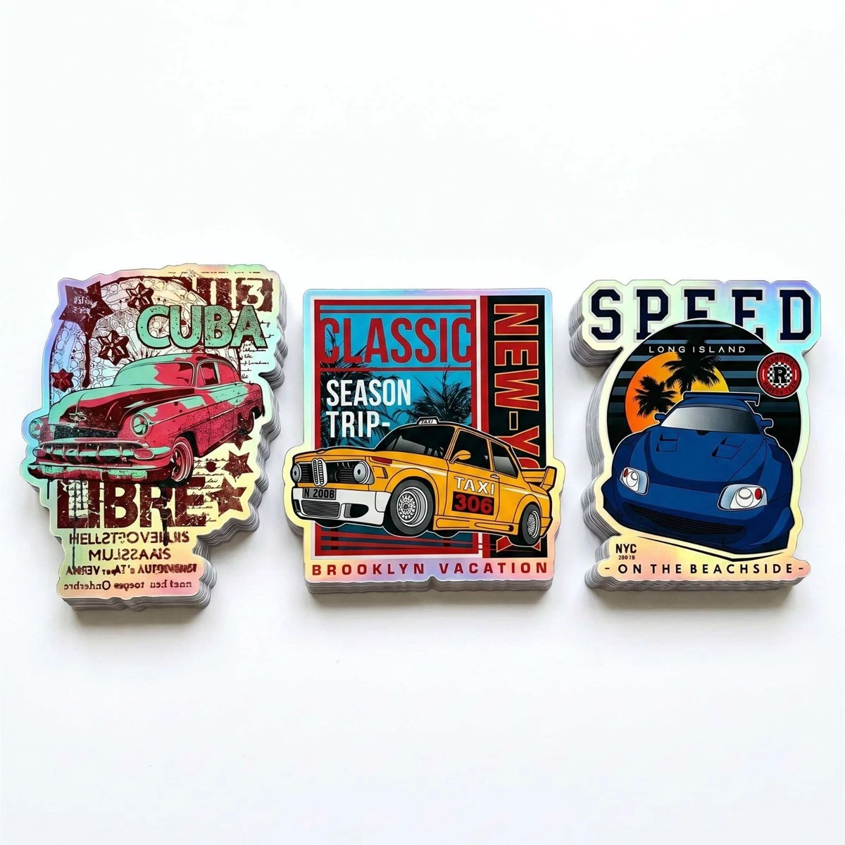 Holographic Die-Cut Stickers 4 Holographic Die-Cut Stickers 4